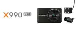 [파인뷰] 급발진 사고 대비 3채널 페달 블랙박스 X990 3CH